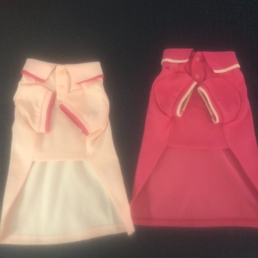 Blueberry pink dog polo shirts size S